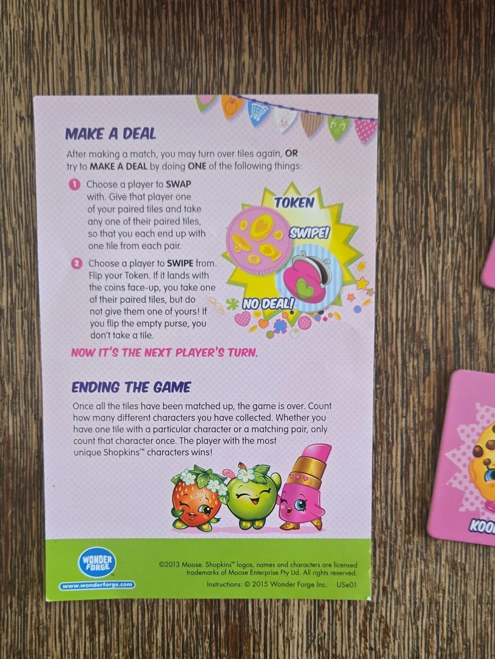 Shopkins Make-A-Deal Matching Game